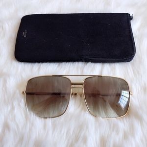 ✖️SOLD Celine Green Gold Frame Aviator Sunglasses
